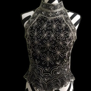 Papell Boutique Sequined Top